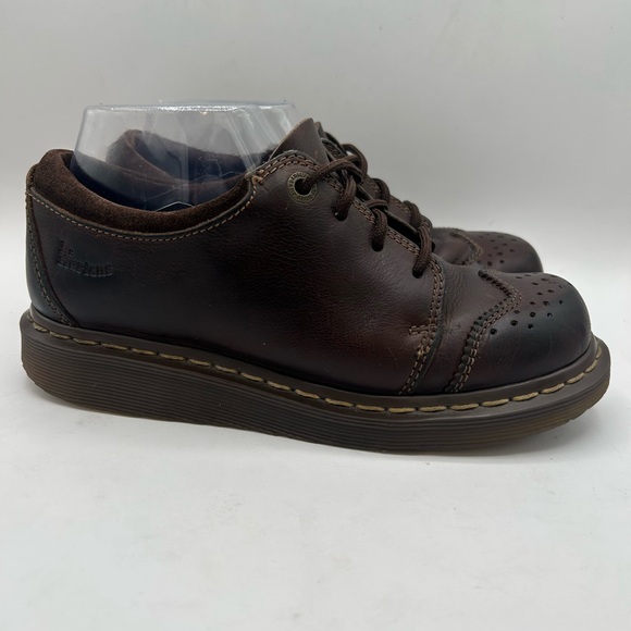 RARE VINTAGE Dr. Martens 11664 Brown Leather Brogue Oxfords men’s size 7 Y2K - Picture 7 of 16